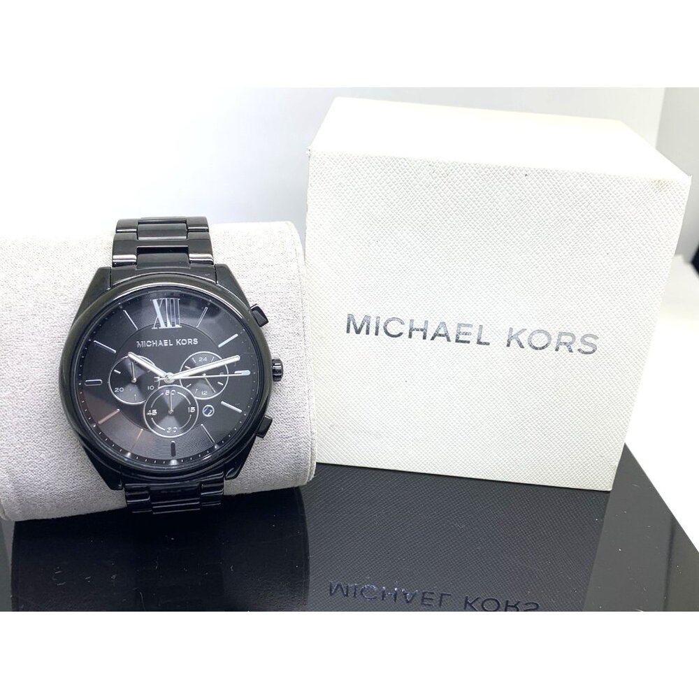 Michael Kors Men's Watch MK8993 Quartz Chronograph Black Dial Stainless Steel - Picture 3 of 15